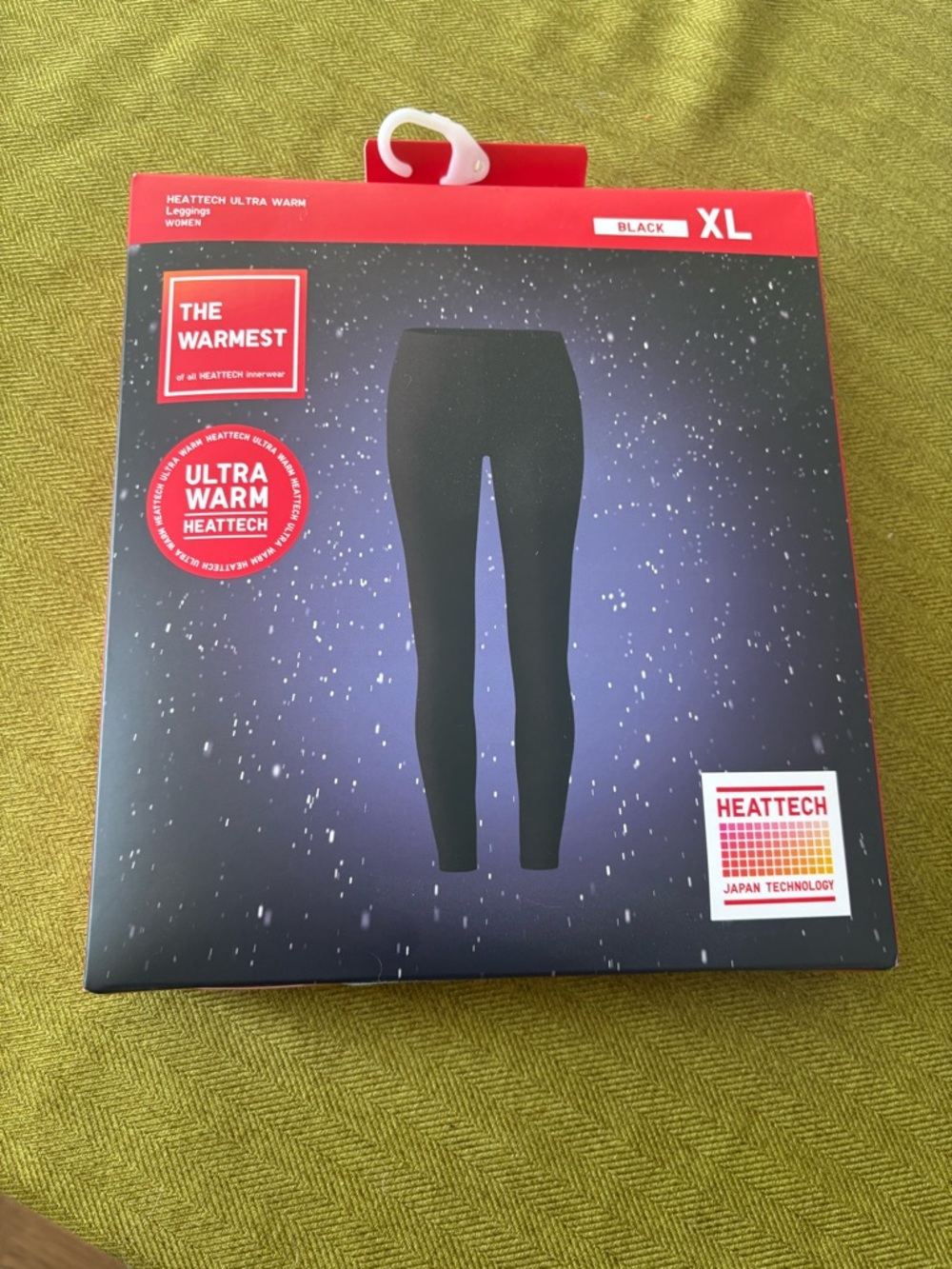 Uniqlo HEATTECH Packaging - Red with Black Label